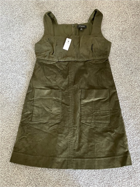 Banana Republic Dresses & Skirts - Banana Republic Olive Green Corduroy Pinafore Dress